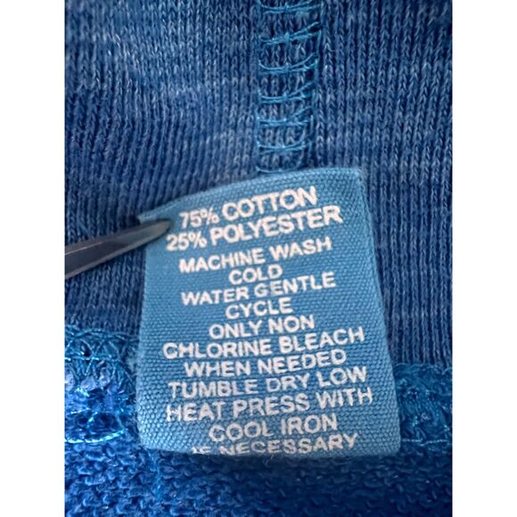 The Black Dog Women's Cowl Neck Drawstring Sweatshirt Pullover Blue Size L - Picture 5 of 9